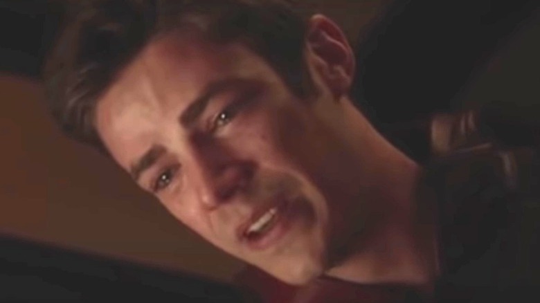 Barry Allen crying