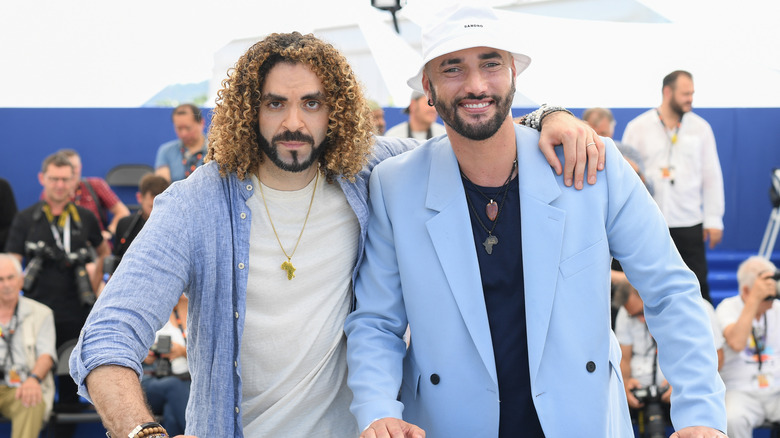 El Arbi & Fallah stand next to each other at Cannes