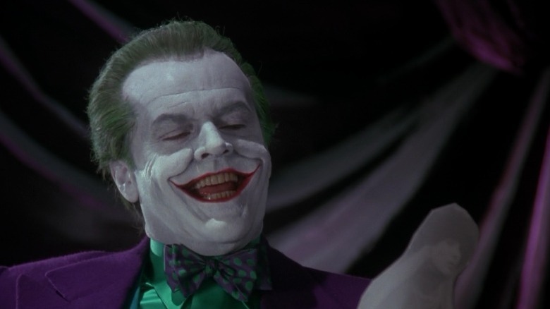 The Joker in Batman laughing