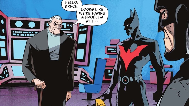 Batman meets Batman Beyond and Bruce Wayne