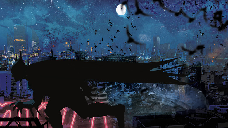 Batman: City of Madness Batman running on a rooftop