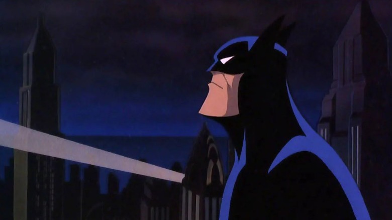 Batman seeing the bat signal