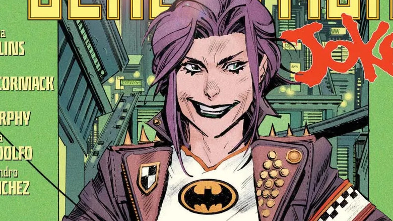 Jackie Napier smiling in Batman shirt