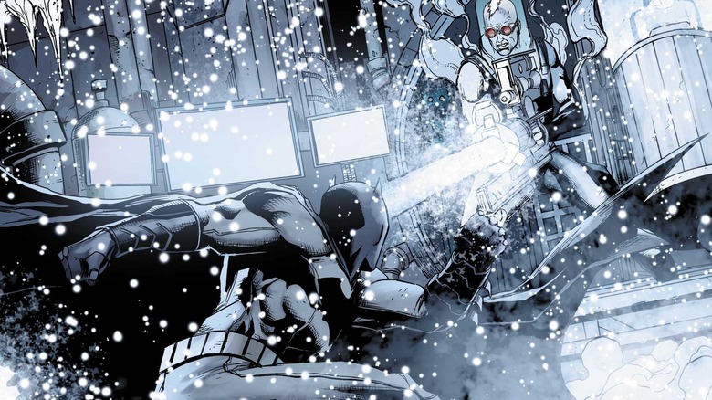 Batman fights Mr. Freeze