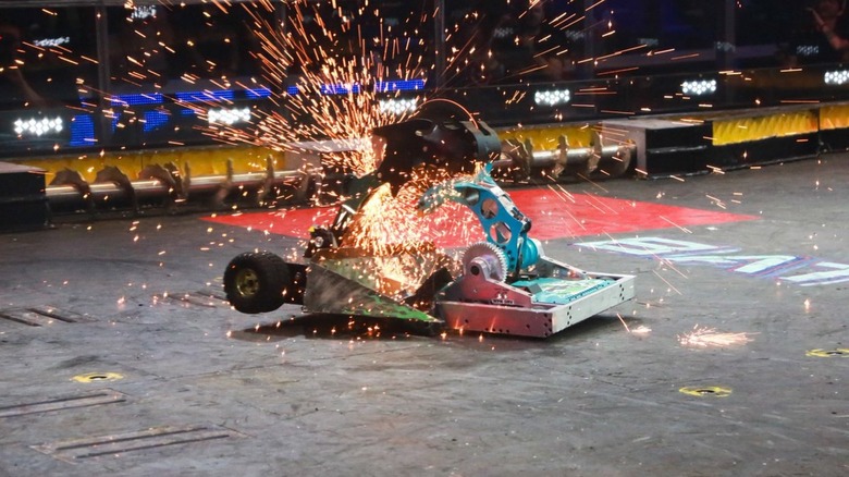 BattleBots sparks flying