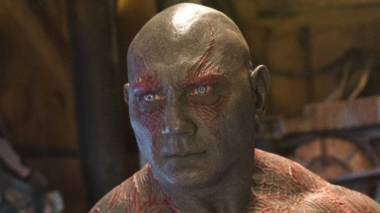 Drax the Destroyer looking sad