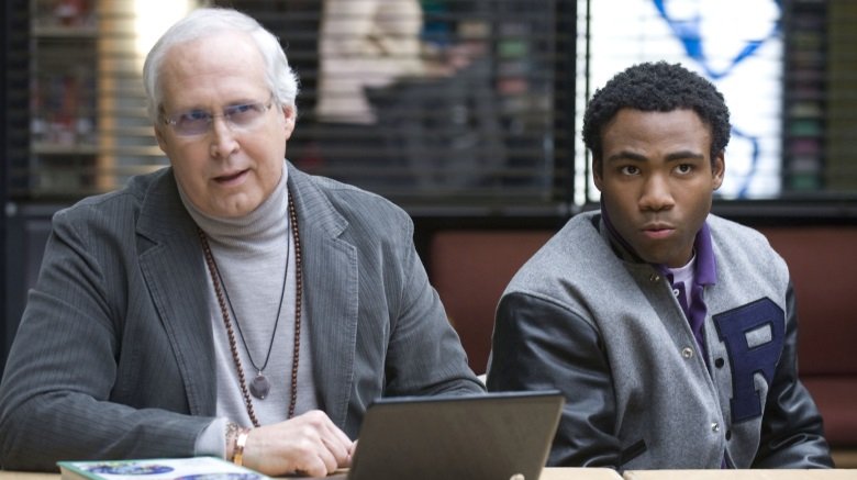 Donald Glover and Chevy Chase in Community