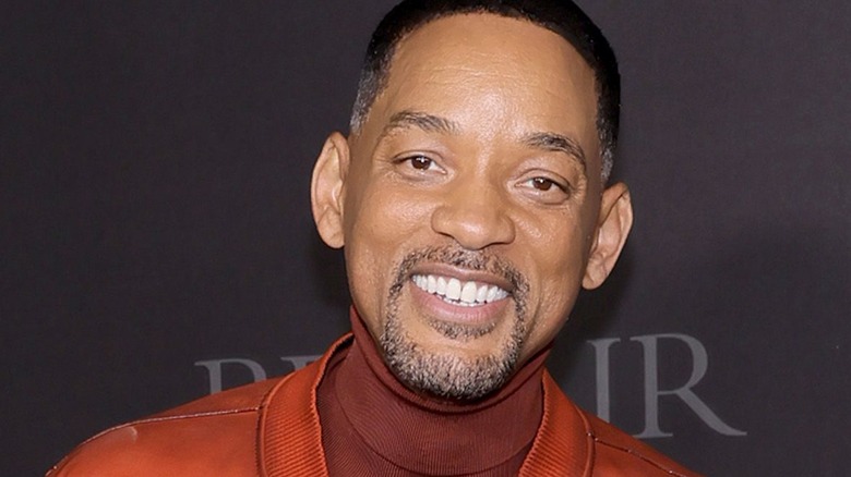 Will Smith smiling at Bel-Air premiere