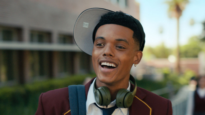 Jabari Banks smiling as Will in Bel-Air