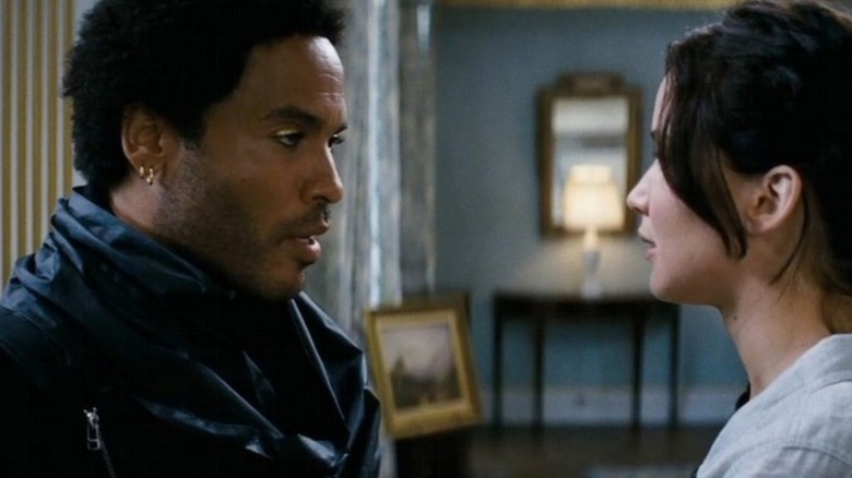 Cinna talks to Katniss