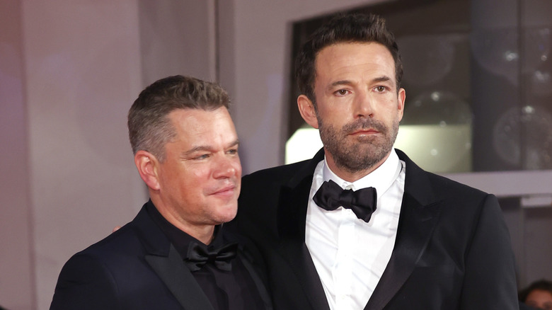 Ben Affleck and Matt Damon posing together