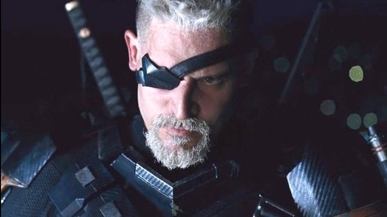 Deathstroke staring intensely