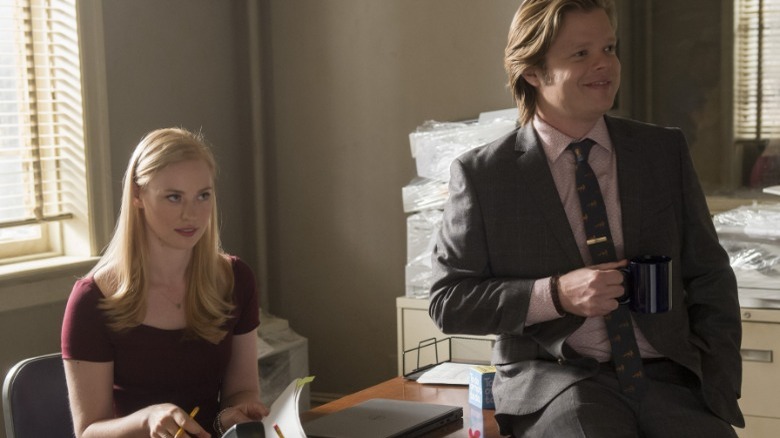 Karen Page and Foggy Nelson sitting