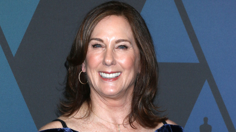 Kathleen Kennedy smiles