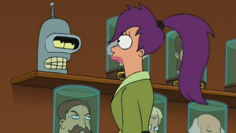 Bender with presidential heads 