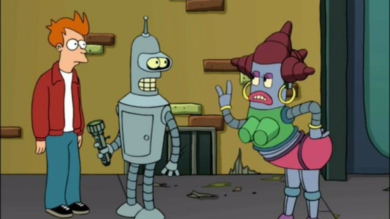 Bender with Hermaphrobot