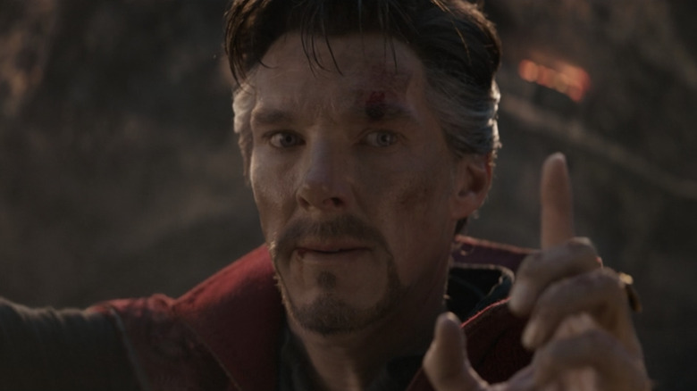 Doctor Strange holding up one finger