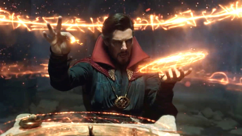 Doctor Strange casts a spell