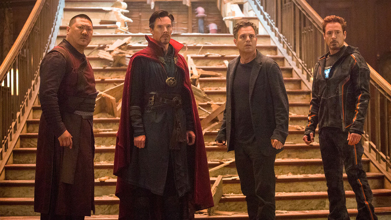 Wong, Dr. Strange, Bruce, and Tony