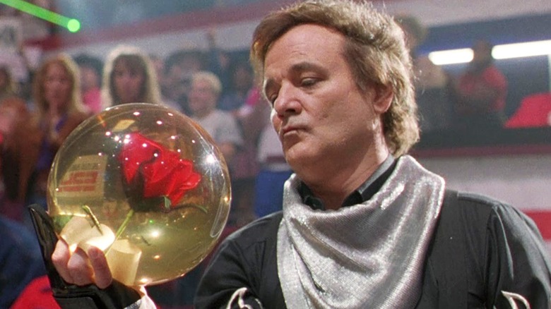 Bill Murray prepares to bowl 