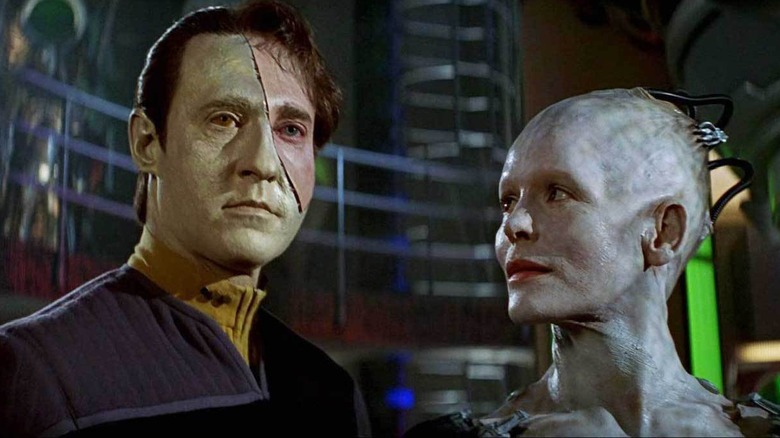 Data and the Borg Queen