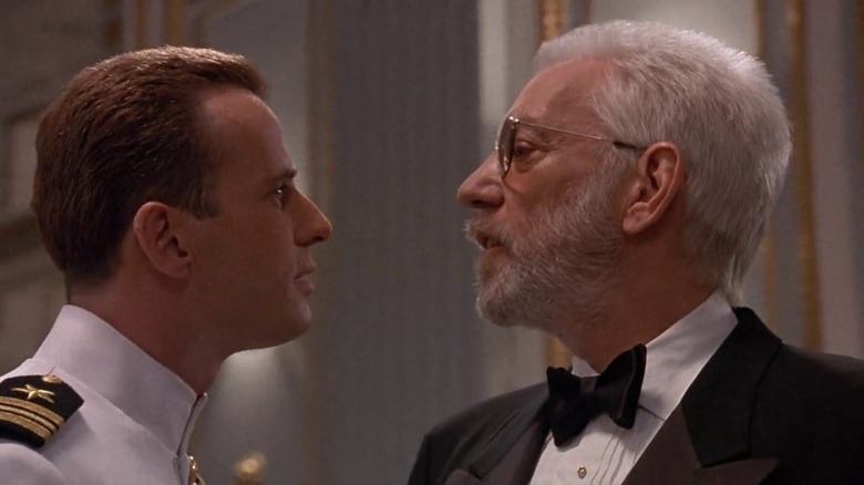 Aidan Quinn and Donald Sutherland talking