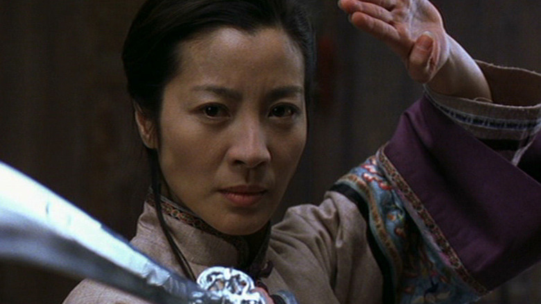 Michelle Yeoh wielding sword