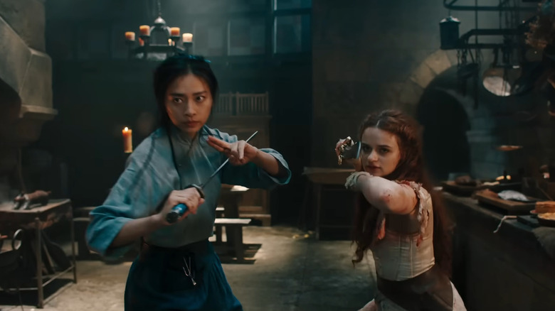 Joey King wields sword