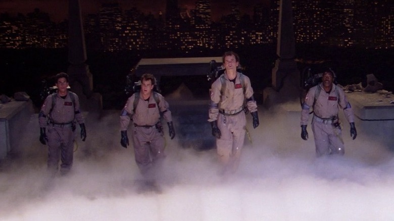 The Ghostbusters busting ghosts