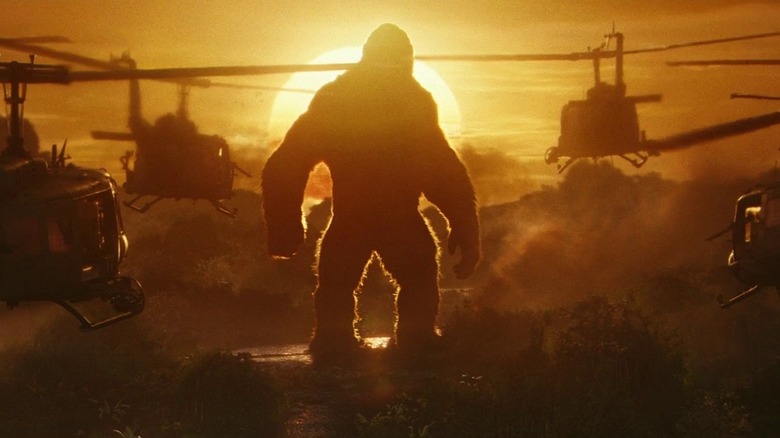 Kong fights helicopters