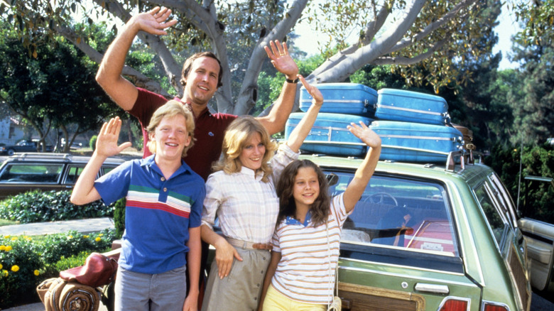 Griswolds waving by car