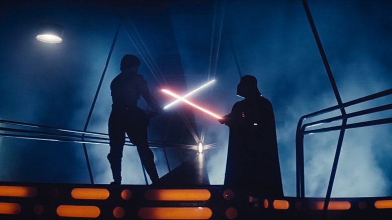 Luke fights Darth Vader