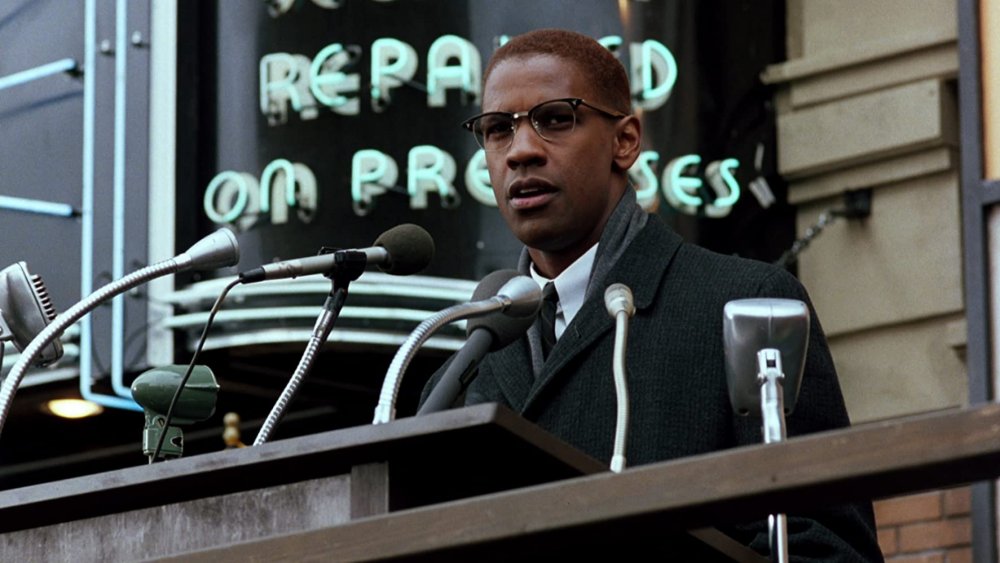 Denzel Washington as Malcolm X