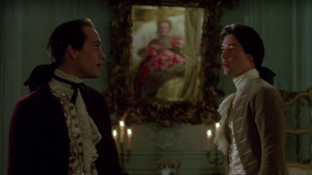 John Malkovich and Keanu Reeves in Dangerous Liaisons