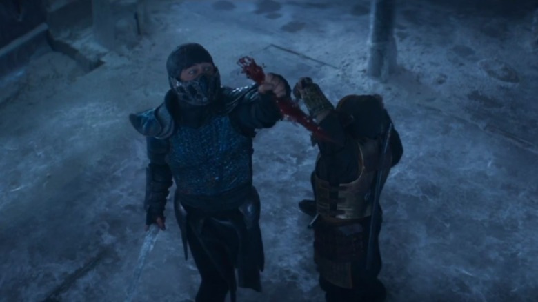 sub-zero clashes with scorpion