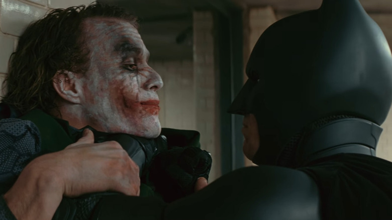 Batman interrogates Joker