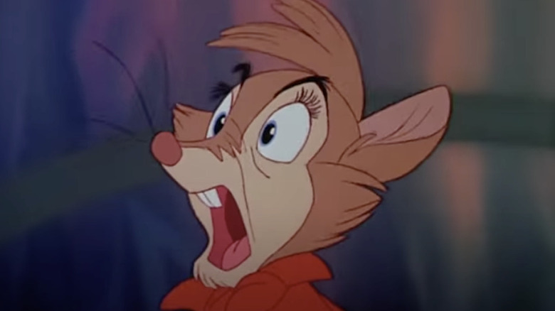 Mrs. Brisby screams