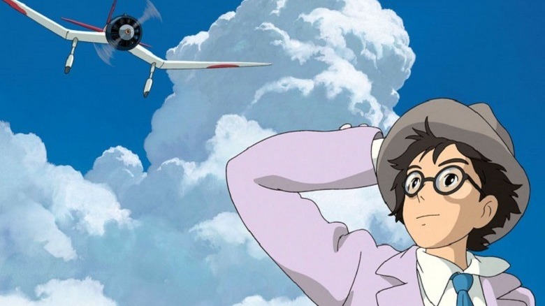 Jiro looks at plane