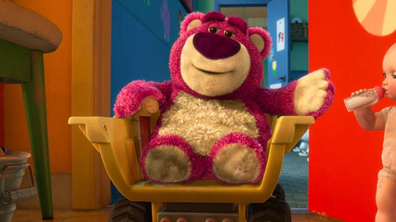 Lots-o'-Huggin' Bear making a good first impression in Toy Story 3