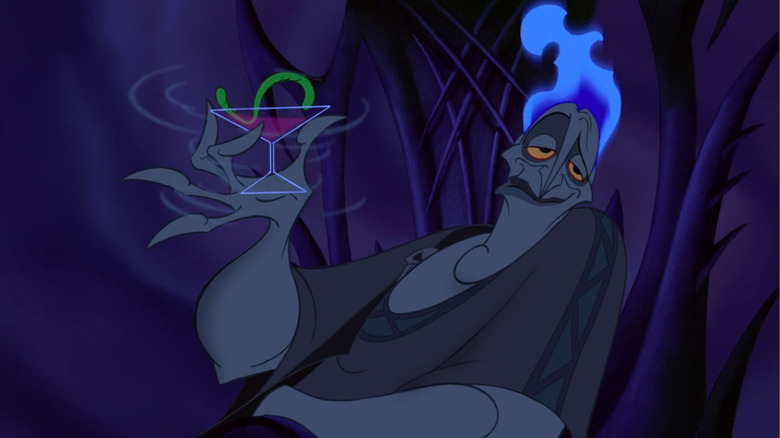 Hades enjoying a martini in Hercules