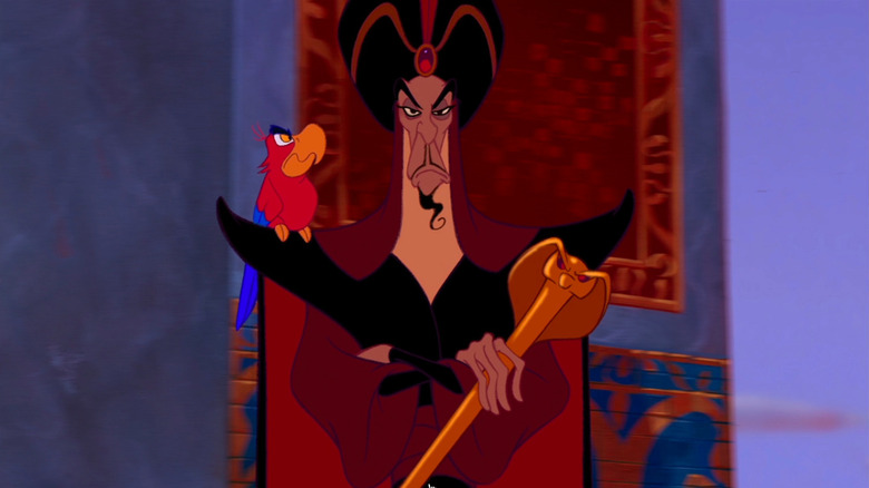 Jafar looking unamused in Aladdin