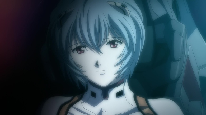 Rei Ayanami smiling tenderly