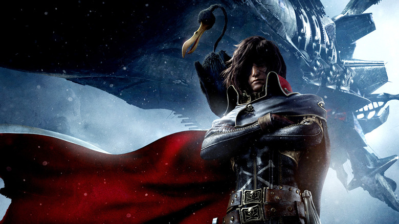 Captain Harlock crossing his arms