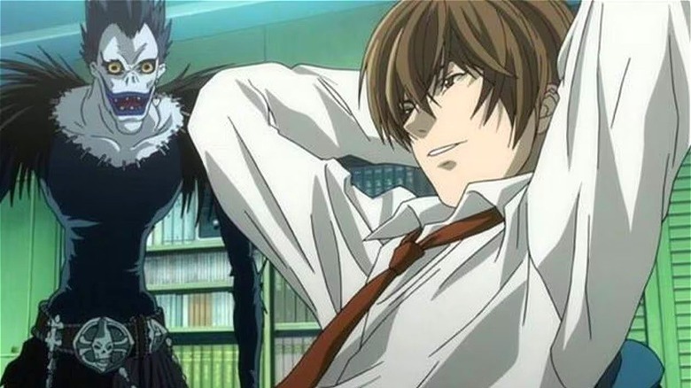 Ryuk watches over Light