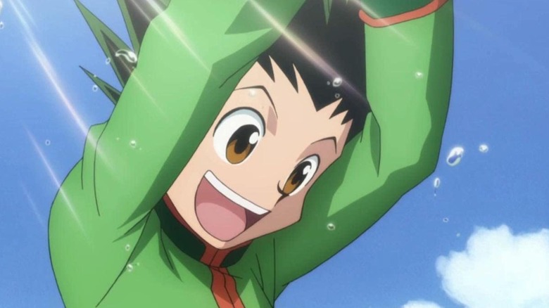 Gon laughing as sun shines