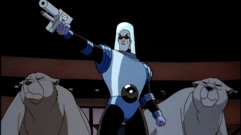 Mr. Freeze raises gun