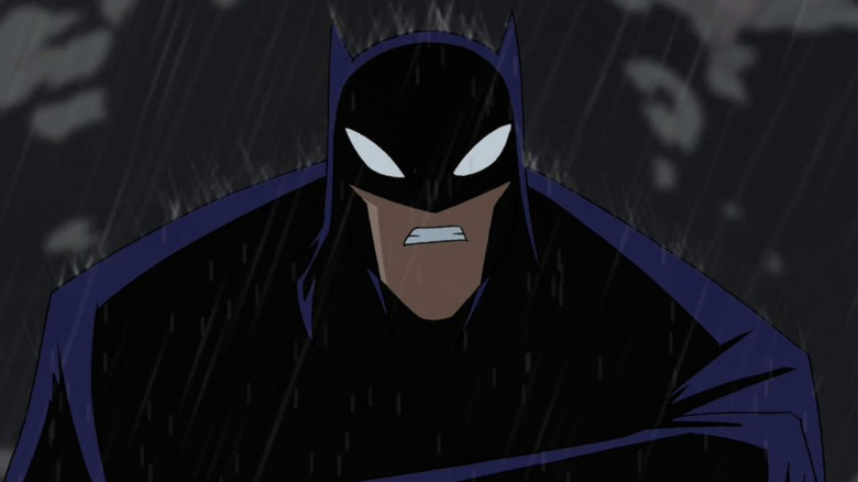 Batman in the rain