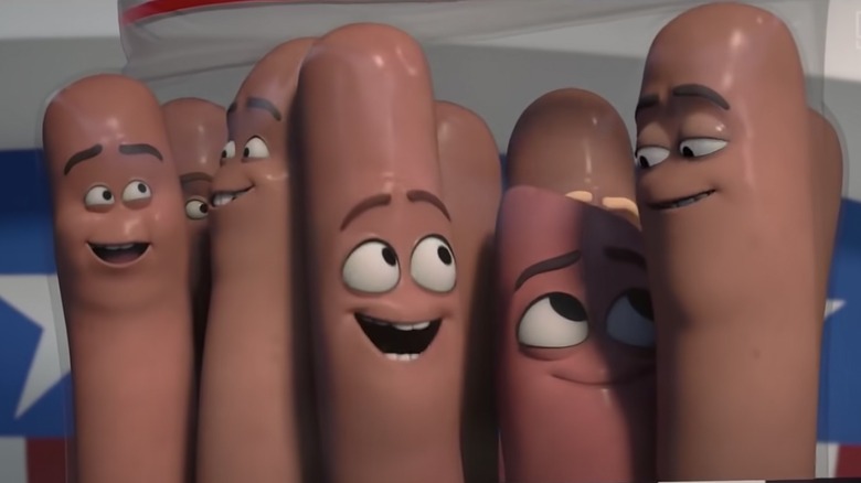 Sausages smiling