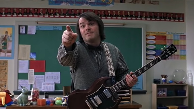 Jack Black pointing