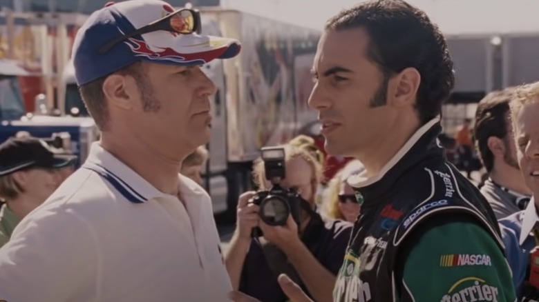 Will Ferrell and Sacha Baron Cohen facing off